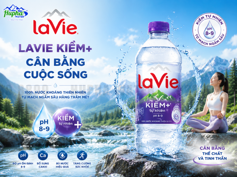 LaVie Kiềm+ Cho Bệnh Viện – Nước Uống Chính Hãng Tiện Lợi Cho Bệnh Nhân, Người Nhà Và Nhân Viên Y Tế