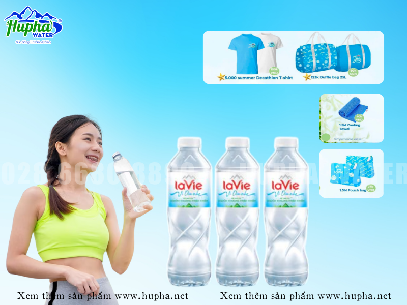 Chai nước Lavie nhỏ gọn, an toàn và tiện lợi tại nhà cung cấp HuPha Water
