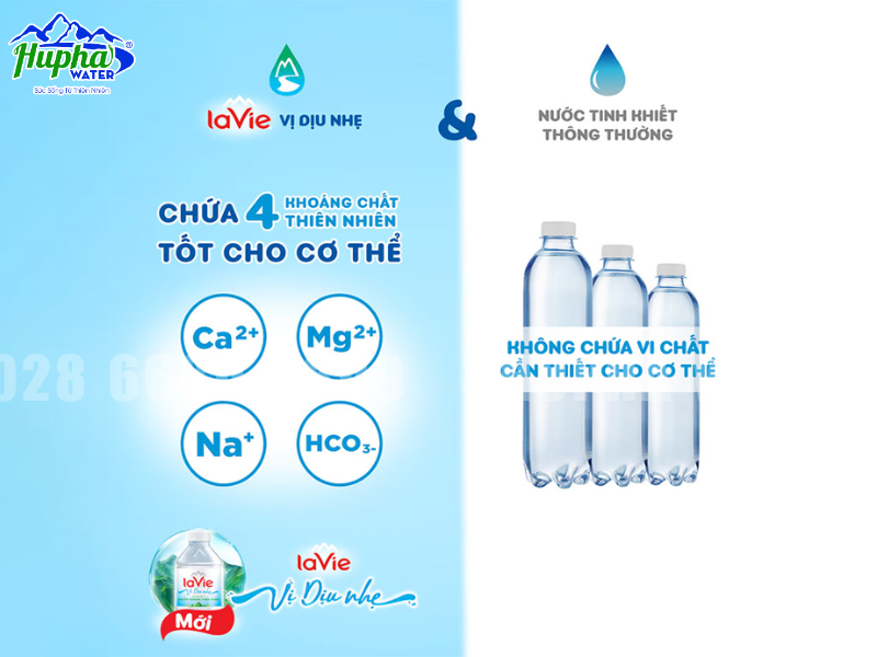 Đồng hành cùng nước uống Lavie Viva của nhà phân phối nước HuPha Water