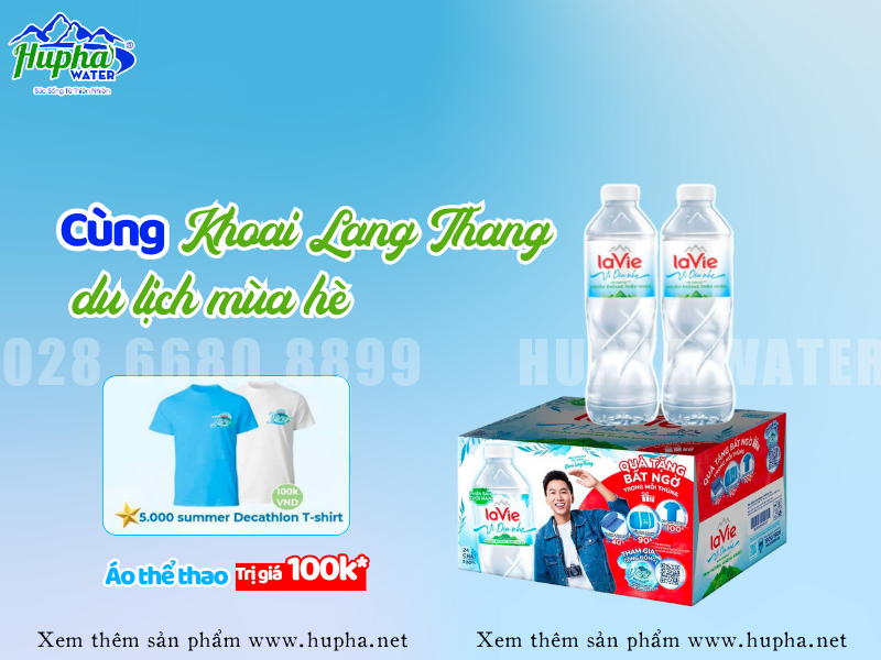 Nước chai Lavie dung tích 500ml vị dịu nhẹ - Sản phẩm mới an toàn cho mọi nhà