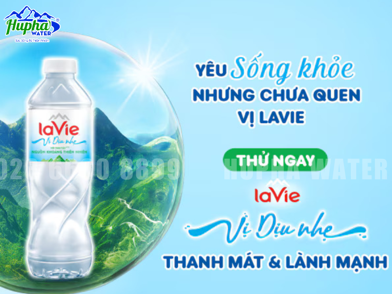 Cung cấp nguồn nước khoáng chất lượng, nước uống Lavie tại TP. HCM 