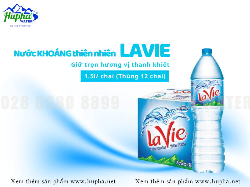Nguồn nước Lavie tinh khiết - giải pháp nước uống hoàn hảo TPHCM