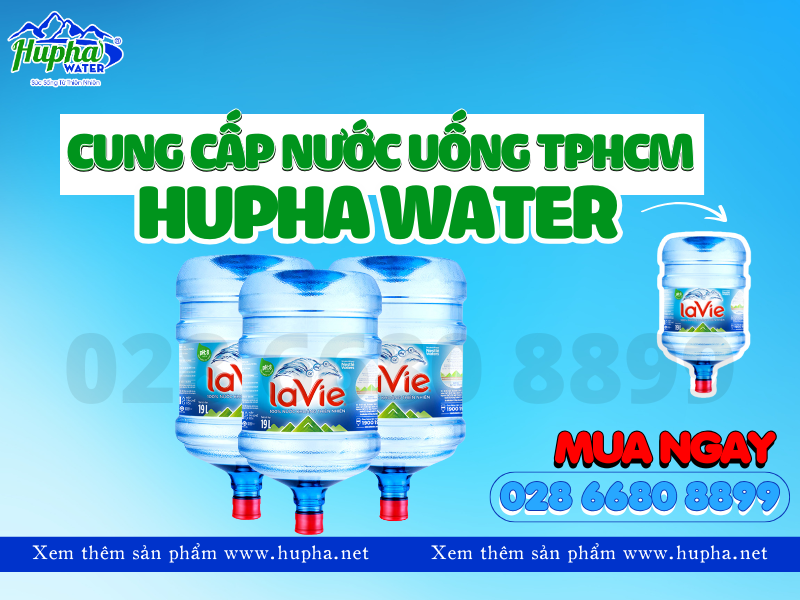 Đảm bảo chất lượng và an toàn nước Lavie đóng bình, bình úp tiện lợi TPHCM