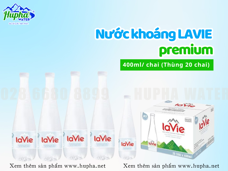 Khám phá chai nước Lavie thủy tinh sang trọng, tinh tế - Nhà cung cấp nước uống Lavie TPHCM