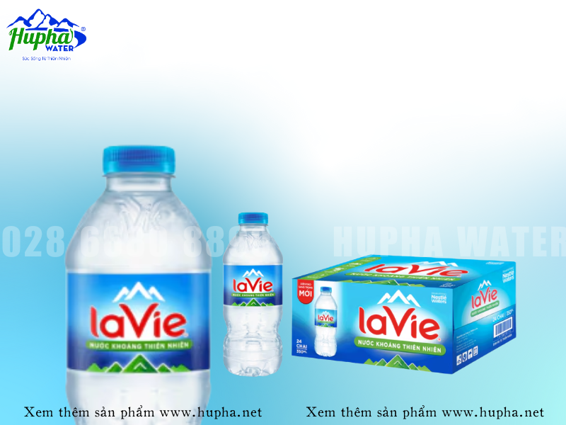 Giải pháp nước uống tinh tế và an toàn - Nước khoáng Lavie chai nhỏ 350ml