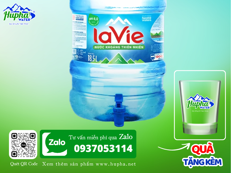 Đổi vỏ bình Lavie - Nhà phân phối nước HuPha Water