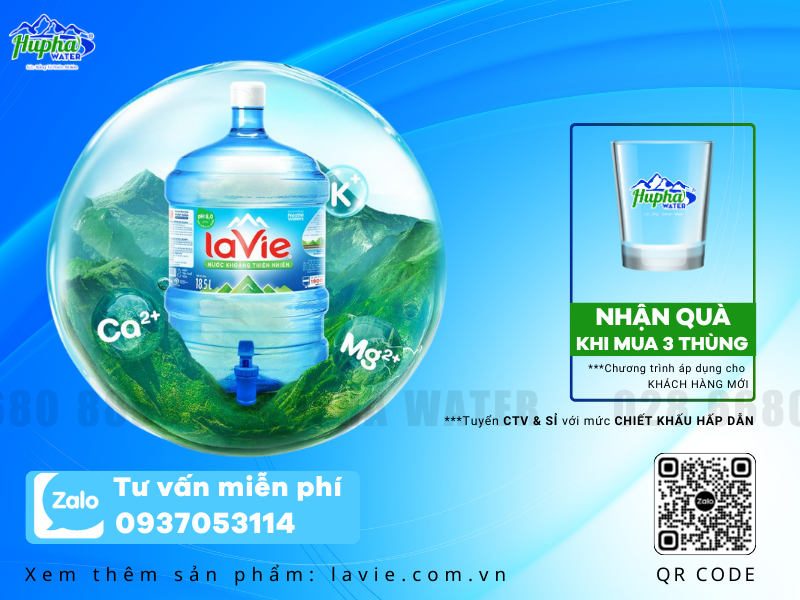 Lavie – một trong những lựa chọn nước uống phổ biến nhất tại Việt Nam.