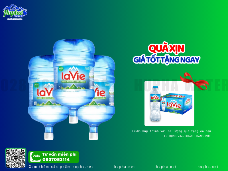 So Sánh Lavie Viva 18.5L Với Các Thương Hiệu Nước Suối Khác