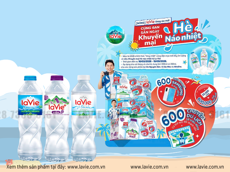 Nước LaVie Giá Sốc Mùa Hè Xem Chi Tiết Tại lavie.com.vn