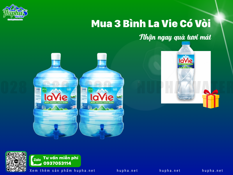 Bình nước Lavie 18.5 lít – giải pháp tiết kiệm, an toàn cho mọi gia đình và văn phòng