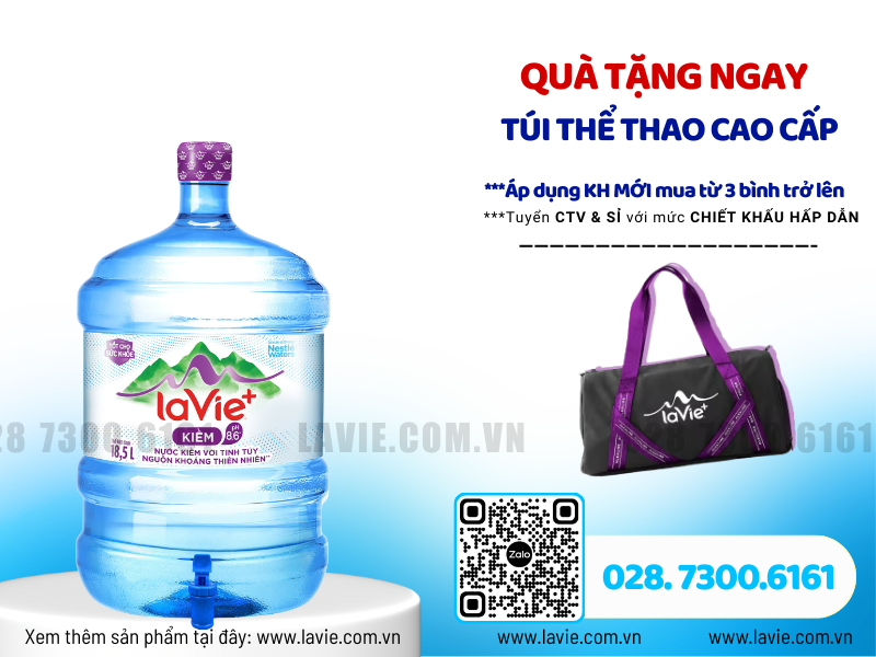 Giá Bình Nước LaVie Kiềm+ 18.5L Trên Thị Trường Hiện Nay