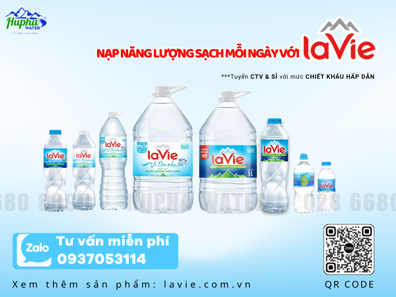 HuPha Water – Đặt Nước Lavie An Toàn, Dịu Nhẹ, Giao Tận Nơi Ngay Hôm Nay