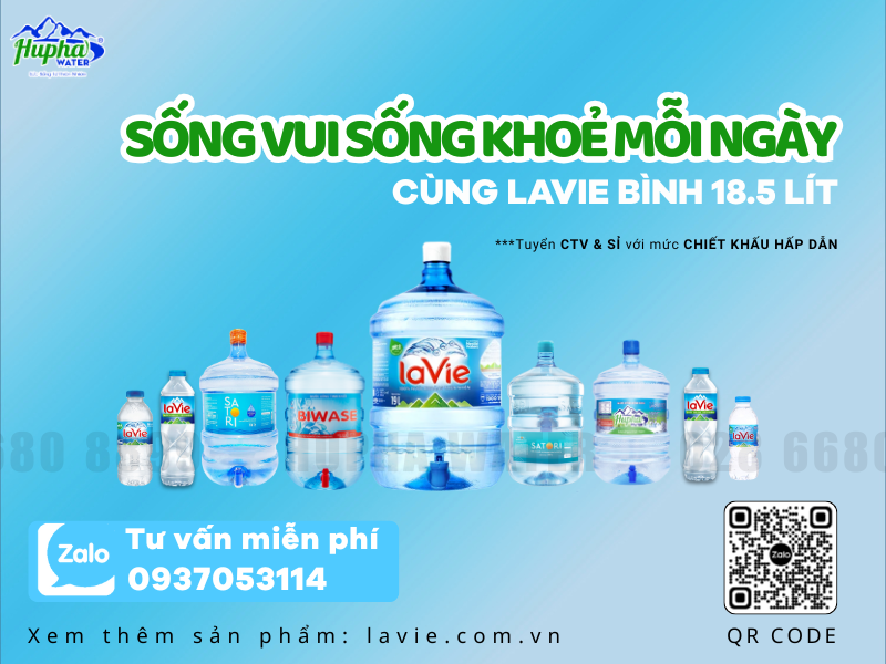 Nước khoáng Lavie – lựa chọn nước uống tinh khiết, giàu khoáng tự nhiên được tìm kiếm nhiều nhất hiện nay