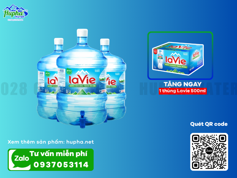 Chọn nước chai nhỏ Lavie tiện dụng, phục vụ nhanh chóng tại TPHCM