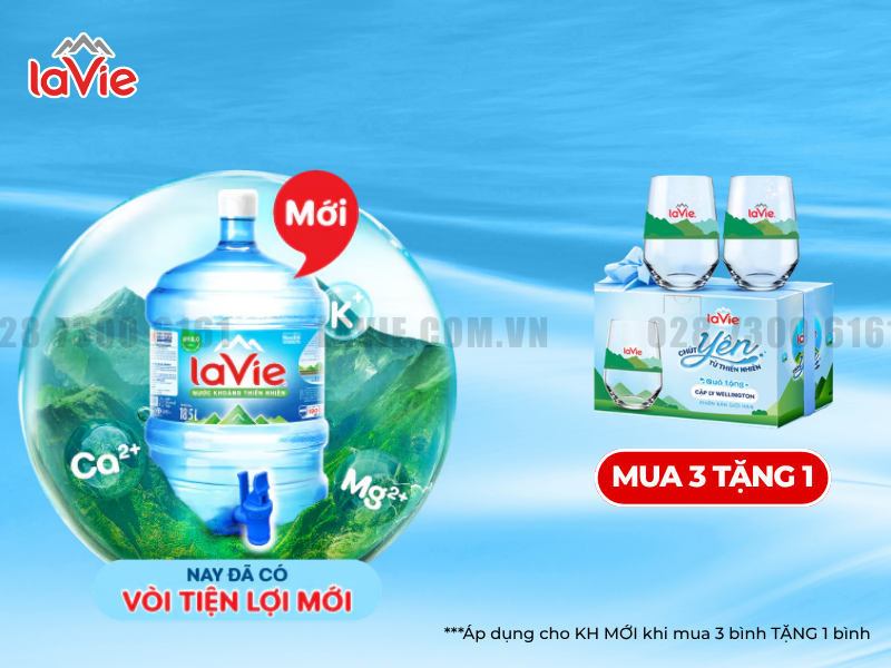 Khuyến Mãi Nước LaVie Mùa Hè Bình 19L Chính Hãng Giá Tốt luôn “cháy hàng” mỗi mùa nóng?