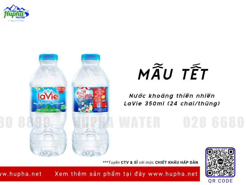 Vì Sao Nước Khoáng Thiên Nhiên LaVie 350ml Thùng 24 Chai Luôn Bán Chạy Dịp Tết?