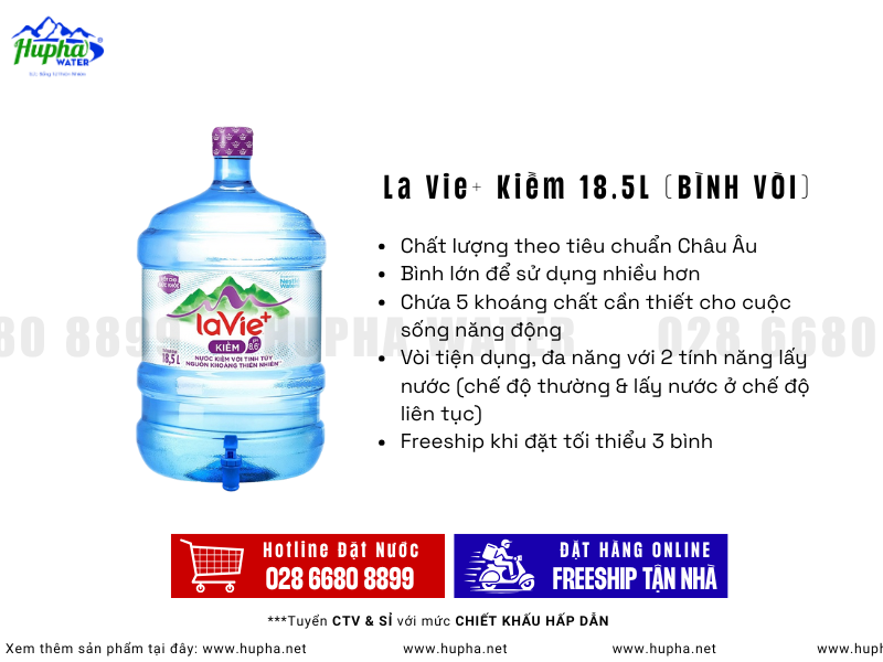 Giải Pháp Nước Uống An Toàn, Tiện Lợi Với LaVie -GIAO NHANH TẬN NƠI