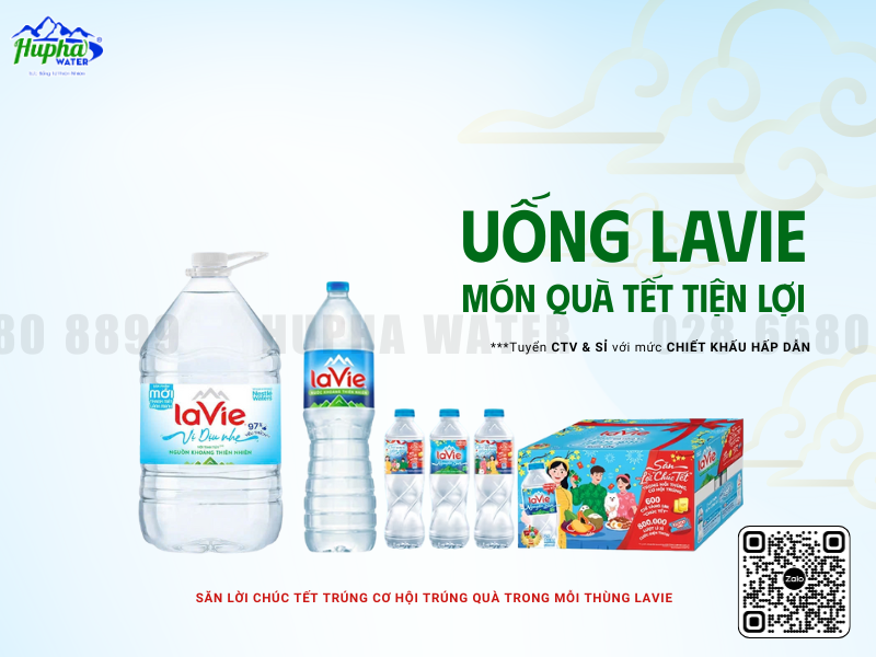 LaVie 350ml Đóng Thùng – Giải Pháp Nước Uống Gọn Nhẹ Cho Ngày Tết