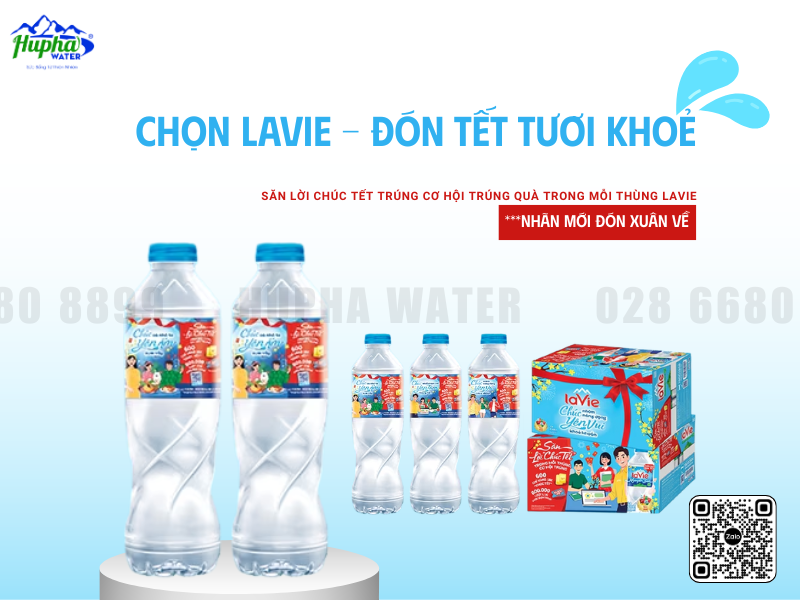 LaVie 500ml Đóng Thùng – Lựa Chọn Nước Uống Sang Trọng Dịp Tết