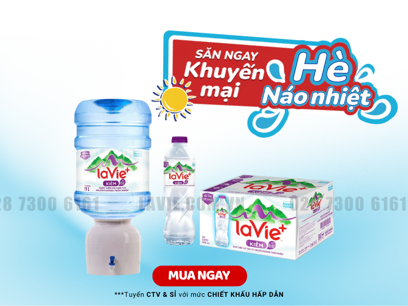 Bảng Giá Nước LaVie Kiềm+ Mới Nhất Tại HuPha Water
