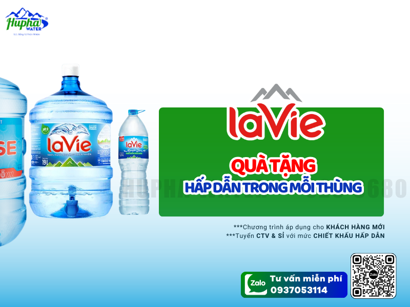 Nước Đóng Chai Lavie 20L Là Gì? Vì Sao Được Nhiều Gia Đình & Doanh Nghiệp Lựa Chọn