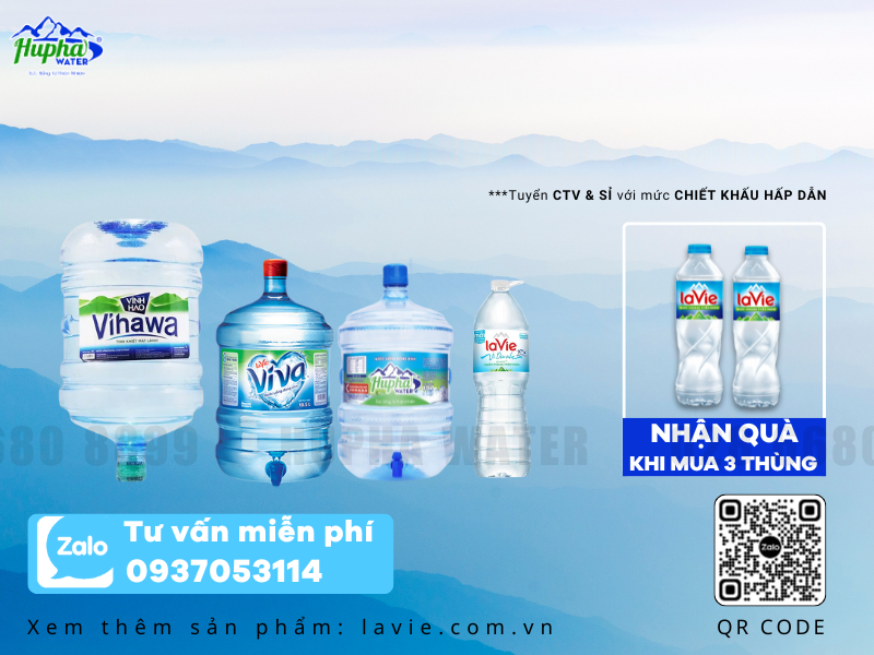 Lavie – thương hiệu nước khoáng thiên nhiên chính hãng, dẫn đầu thị trường với chất lượng ngon và dịu nhẹ