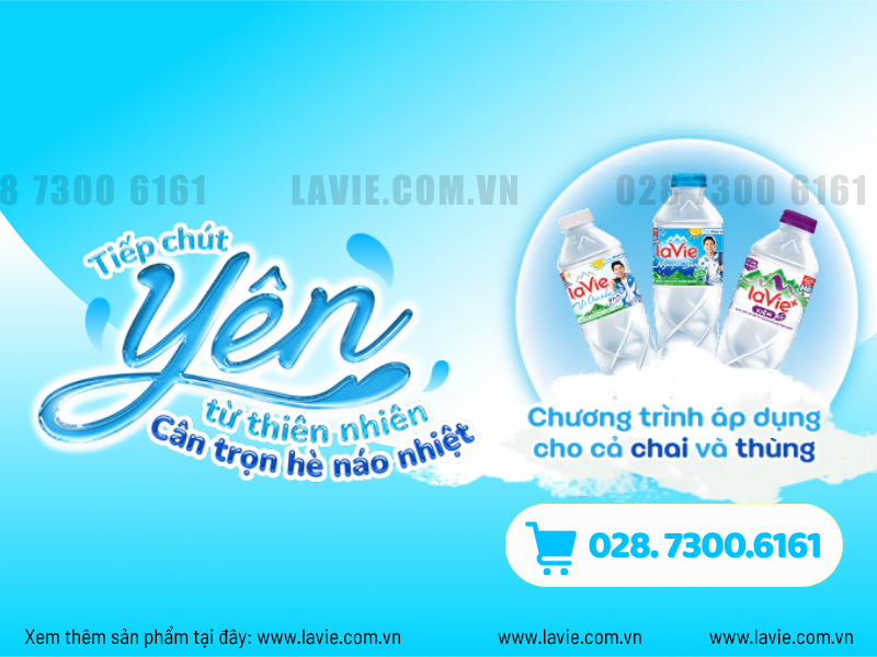 Giải Nhiệt Tức Thì Khi Tập Luyện Với Nước Suối LaVie Giá Tốt