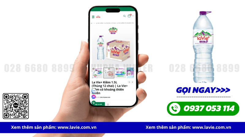 Nước LaVie Kiềm+ Giúp Bổ Sung Nước Và Hỗ Trợ Cơ Thể Duy Trì Trạng Thái Cân Bằng Mỗi Ngày