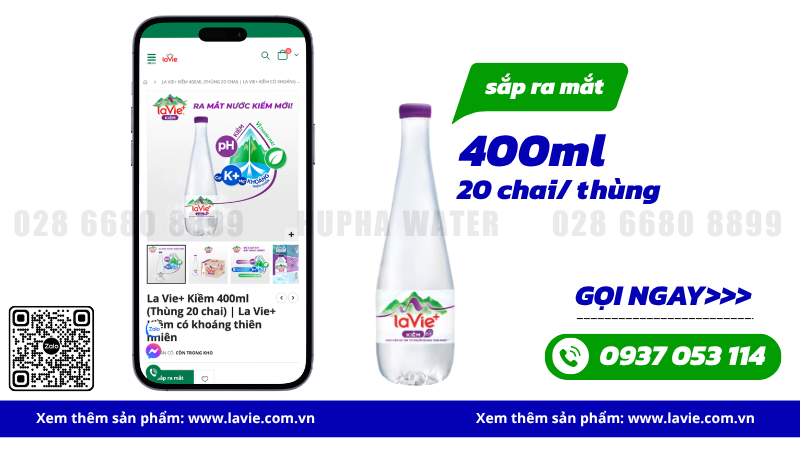 Nước LaVie Kiềm+ – Lựa Chọn Linh Hoạt Cho Nhiều Nhu Cầu Sử Dụng Hiện Đại