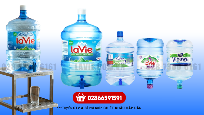 Dịch vụ giao nước Lavie Kiềm+ tại TPHCM Giao nhanh 24/7&nbsp;