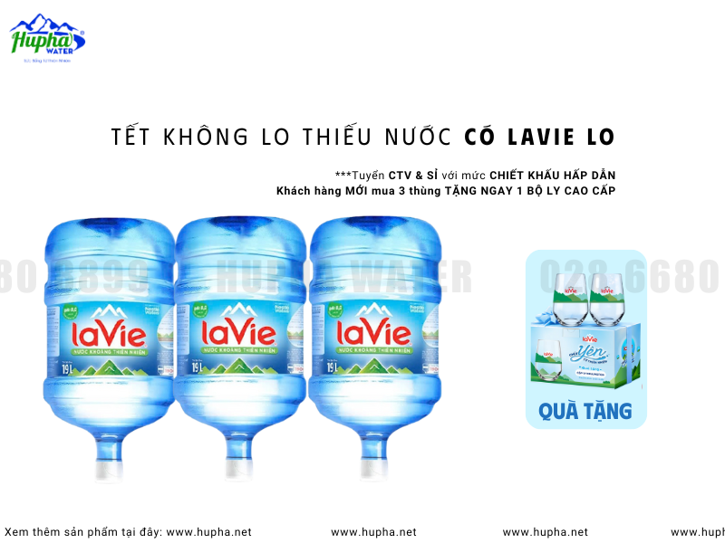 Đặt Nước LaVie Đóng Chai, Đóng Bình Dễ Dàng Chỉ Với Một Cuộc Gọi
