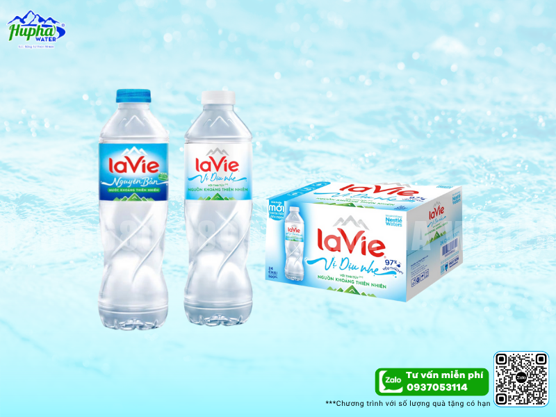 Nước suối Lavie 500ml – Dung tích phổ biến, tiện lợi và tốt cho sức khỏe hàng ngày