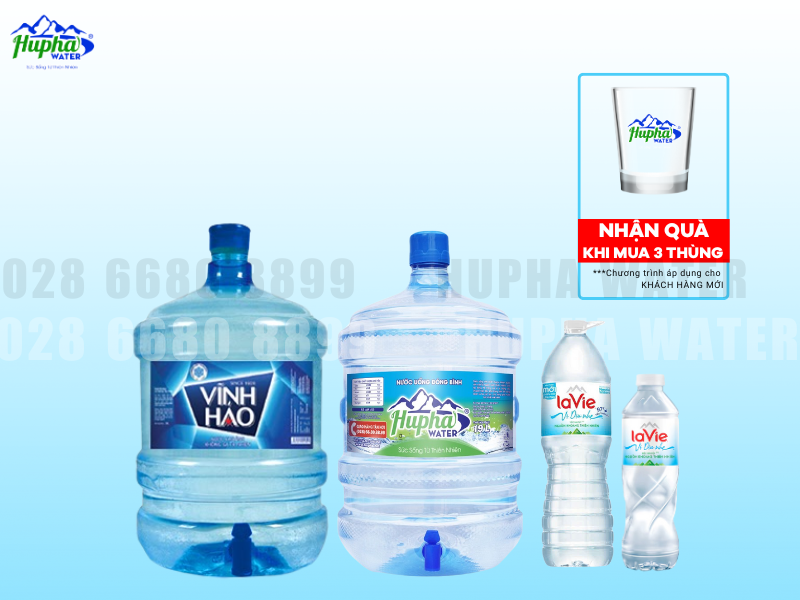 Tận Hưởng Nước Suối Tinh Khiết HuPha Water, Đặt Hàng Nhanh Qua 02866808899