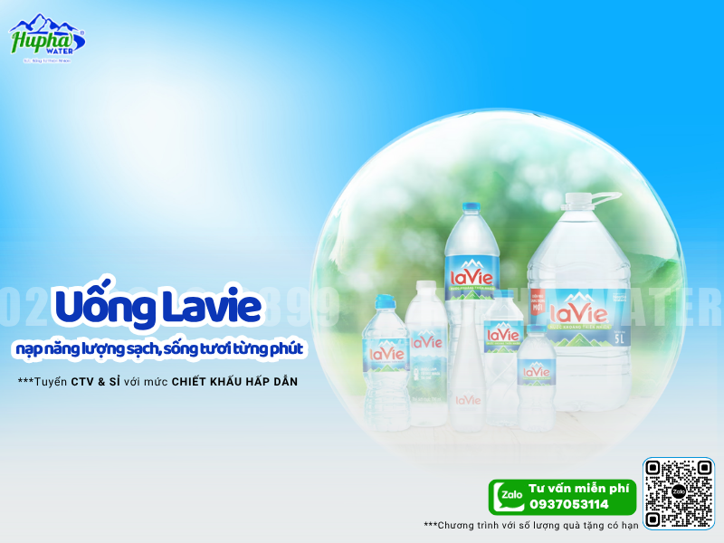 Nước suối Lavie 700ml – Dung tích lý tưởng, tinh khiết tự nhiên cho cuộc sống năng động.