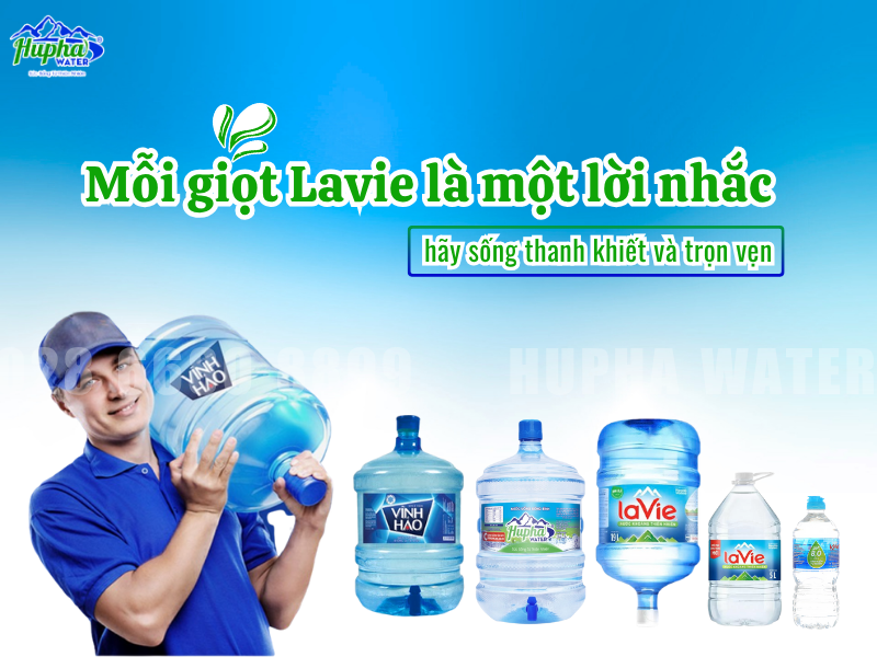 Nước suối Lavie 750ml – Dung tích tiện lợi, tinh khiết cho mọi nhu cầu sử dụng