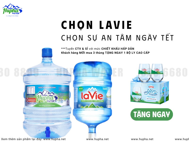 Chọn Nước Uống LaVie Chính Hãng, Giao Nhanh Cùng HuPha Water