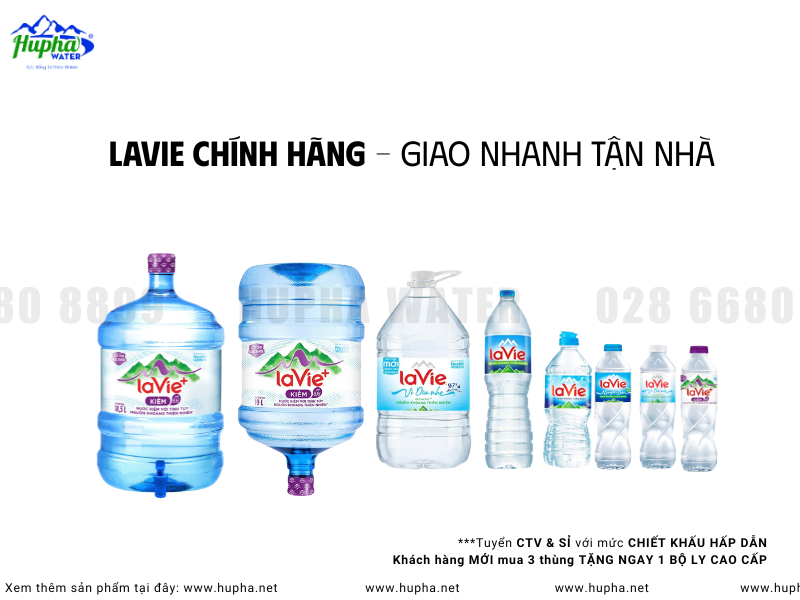 HuPha Water (028) 6680 8899 – Đại Lý Phân Phối Nước Uống LaVie Uy Tín Hàng Đầu