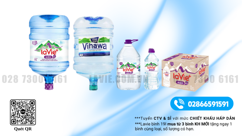Tổng Quan Các Size Nước LaVie Kiềm+ Đang Được Ưa Chuộng Trên Thị Trường