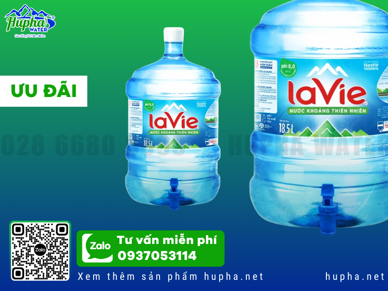 Lựa chọn nước khoáng Lavie giao tận nhà - Tiện lợi và tiết kiệm chi phí HuPha Water