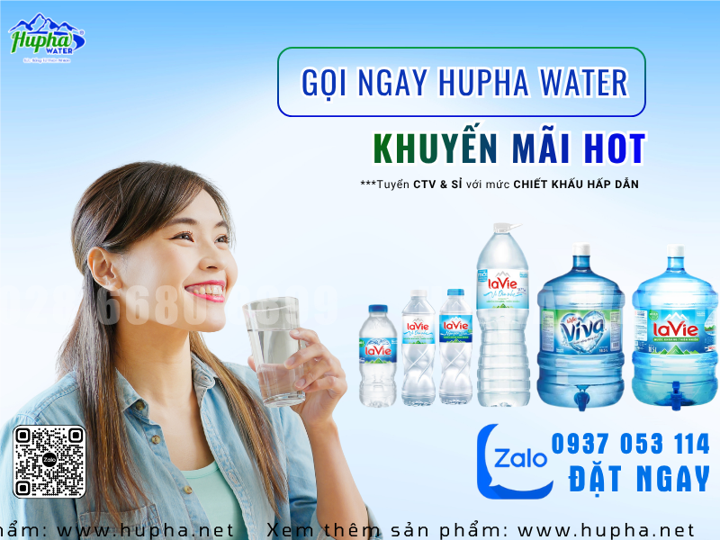 Mua Nước Khoáng Lavie Chính Hãng Dễ Dàng Qua HuPha Water – Hotline 028 6680 8899