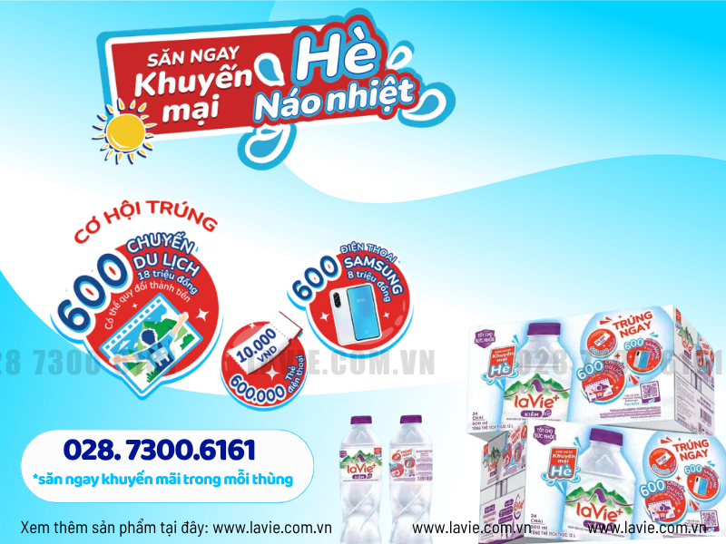 Nước LaVie Kiềm+ – Lựa Chọn Bổ Sung Nước & Cân Bằng Cơ Thể Trong Ngày Hè Năng Động