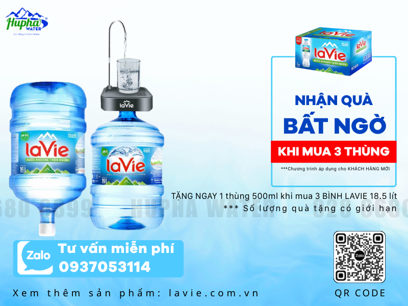 Nước khoáng Lavie – Tiêu chuẩn nước uống tốt cho sức khỏe được chuyên gia khuyên dùng