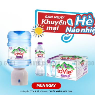 Bảng Giá Nước LaVie Kiềm+ Mới Nhất Tại HuPha Water