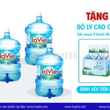Cung Cấp Nước Khoáng LaVie 19L Kiềm+ Giao Nhanh Toàn TPHCM