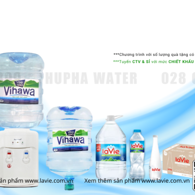 Đại Lý Nước Lavie Bình 19L Giao Nước Tận Nhà 24/7 Giá Rẻ