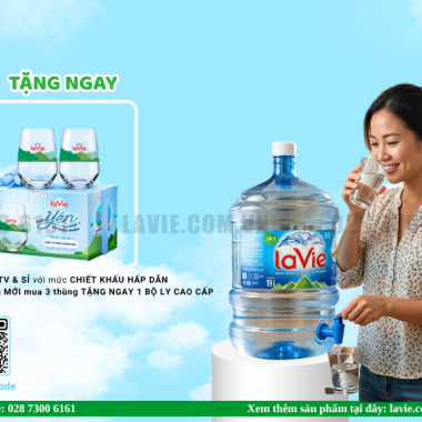 Đặt Nước LaVie Bình Lớn 18.5L Giao Nhanh Tại TPHCM Không Lo Hết Nước