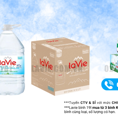 Giá Nước LaVie Kiềm+ Theo Từng Dung Tích Mới Nhất