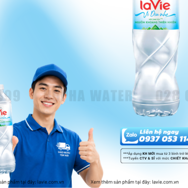 Giao Nước LaVie Kiềm+ Giá Rẻ, Giao Tận Nơi Mỗi Ngày 