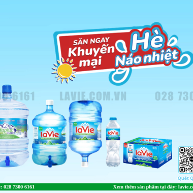 Khuyến Mãi Nước LaVie 19L Mùa Nóng Ưu Đãi Sốc Khi Mua Số Lượng Lớn