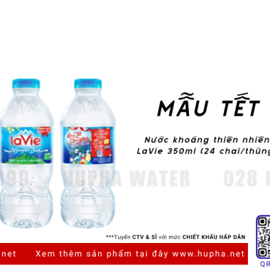 Khuyến Mãi Tết Nước Khoáng Thiên Nhiên LaVie 350ml Thùng 24 Chai Bán Chạy